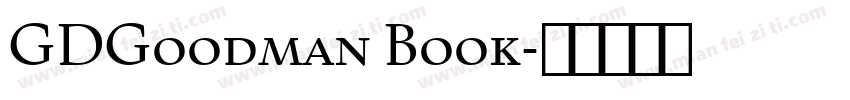 GDGoodman Book字体转换